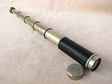 W. Ottway small 5 draw leather clad pocket telescope circa 1920
